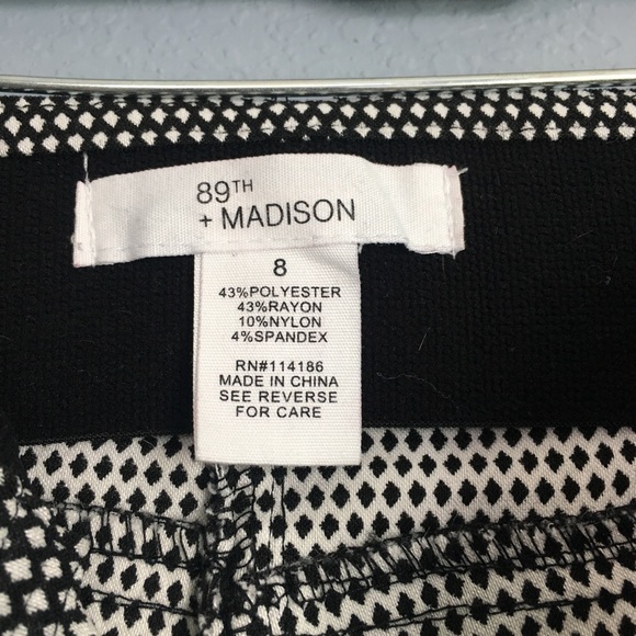 89th & MADISON, black and white pants - Picture 4 of 5
